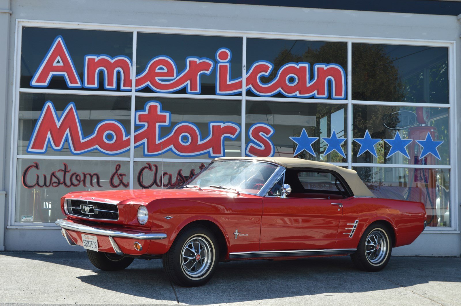 Pre Owned 1965 Ford Mustang Convertible Red On Red Rally Pack Gorgeous Power Top